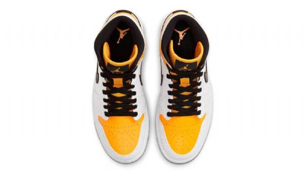 Nike Air Jordan 1 Mid Tops Laserkengät Naisille Oranssi