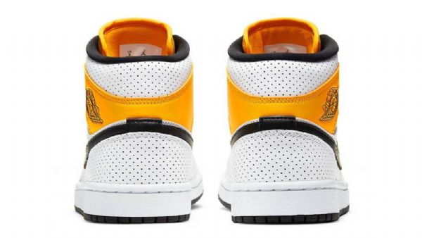 Nike Air Jordan 1 Mid Tops Laserkengät Naisille Oranssi