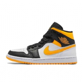 Nike Air Jordan 1 Mid Tops Laserkengät Naisille Oranssi