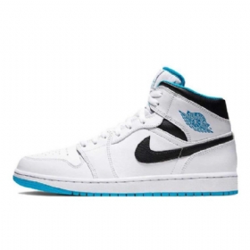 Nike Air Jordan 1 Mid Tops Laserkengät Naisille Siniset