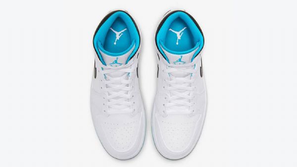 Nike Air Jordan 1 Mid Tops Laserkengät Naisille Siniset