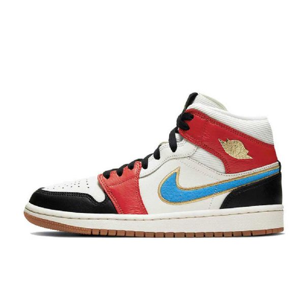 Nike Air Jordan 1 Mid Tops Let(her)man Kengät Naisille Monivärinen