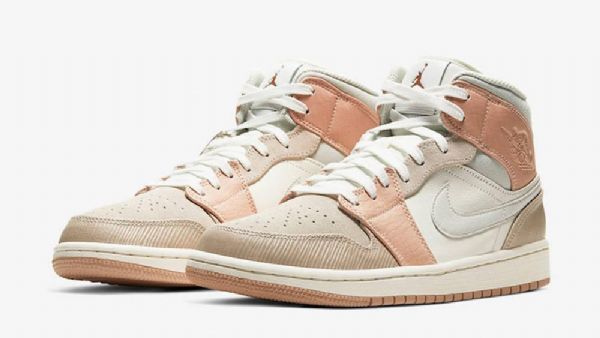 Nike Air Jordan 1 Mid Tops Milan Kengät Miehille Khaki