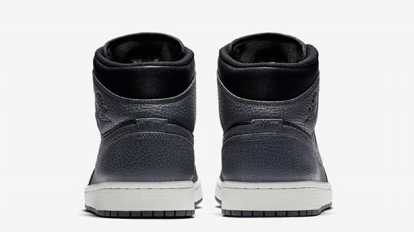 Nike Air Jordan 1 Mid Tops Nahkakengät Miehille Harmaa