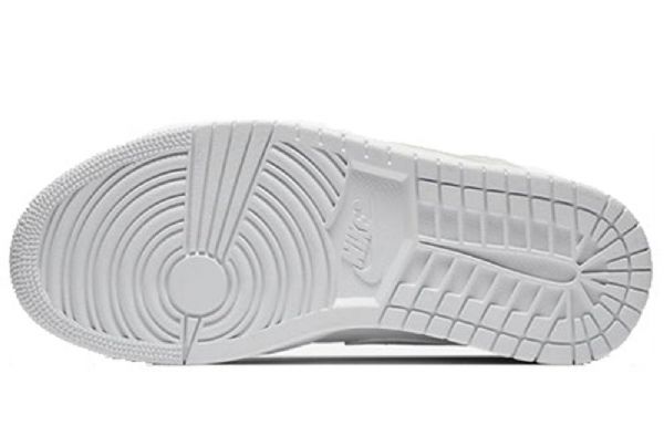 Nike Air Jordan 1 Mid Tops Patentti Retro Koripallokengät Naisille Valkoinen