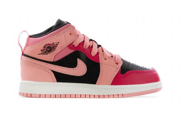 Nike Air Jordan 1 Mid Tops Ps Retro Koripallokengät Miehille Coral