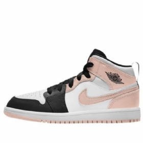 Nike Air Jordan 1 Mid Tops Ps Retro Koripallokengät Miehille Musta Coral