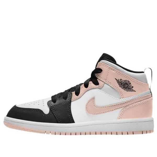 Nike Air Jordan 1 Mid Tops Ps Retro Koripallokengät Miehille Musta Coral