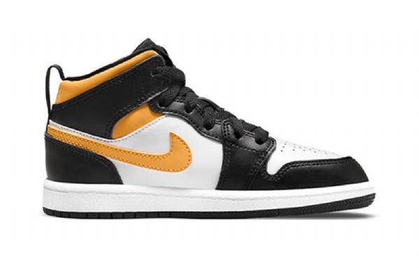 Nike Air Jordan 1 Mid Tops Ps Retro Koripallokengät Miehille Musta Kulta