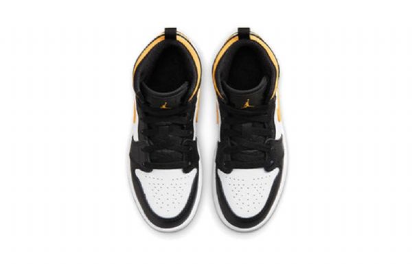 Nike Air Jordan 1 Mid Tops Ps Retro Koripallokengät Miehille Musta Kulta