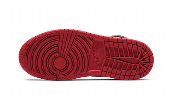 Nike Air Jordan 1 Mid Tops Ps Retro Koripallokengät Miehille Musta Punainen