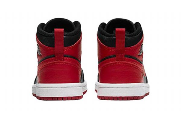 Nike Air Jordan 1 Mid Tops Ps Retro Koripallokengät Miehille Musta Punainen