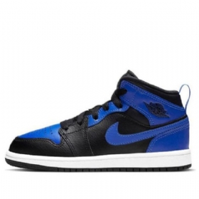 Nike Air Jordan 1 Mid Tops Ps Retro Koripallokengät Miehille Musta Sininen