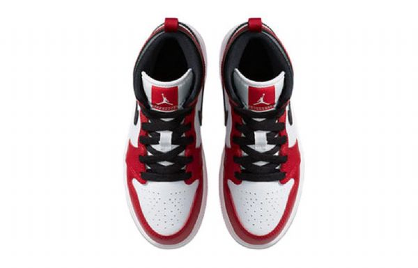 Nike Air Jordan 1 Mid Tops Ps Retro Koripallokengät Miehille Punainen Valkoinen