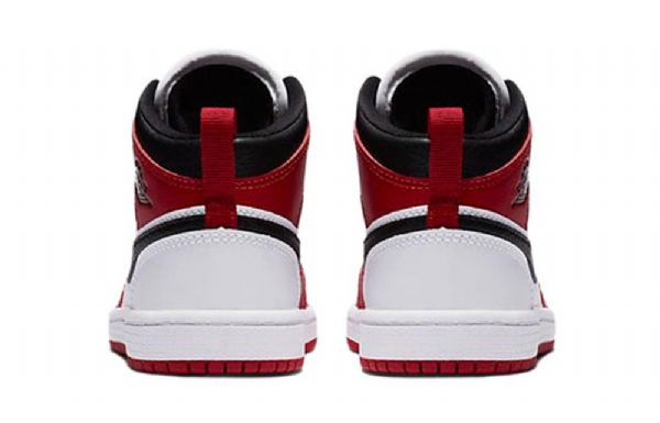 Nike Air Jordan 1 Mid Tops Ps Retro Koripallokengät Miehille Punainen Valkoinen