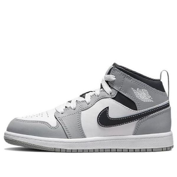 Nike Air Jordan 1 Mid Tops Ps Retro Koripallokengät Miehille Vaaleanharmaa