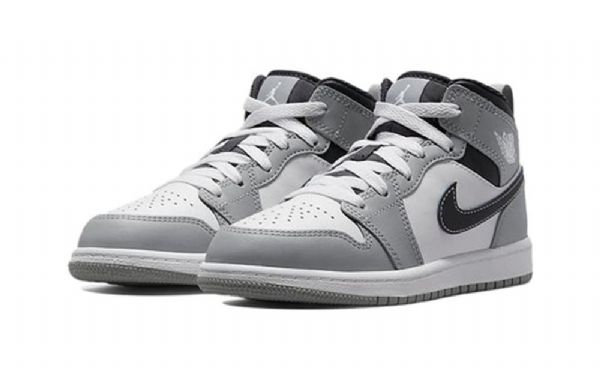 Nike Air Jordan 1 Mid Tops Ps Retro Koripallokengät Miehille Vaaleanharmaa