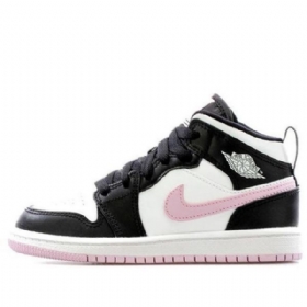 Nike Air Jordan 1 Mid Tops Ps Retro Koripallokengät Miehille Valkoinen Vaaleanpunainen
