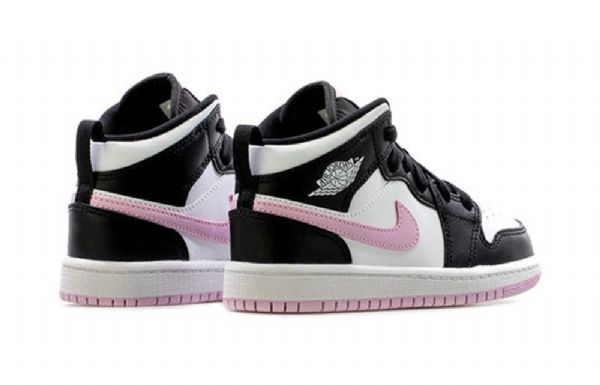 Nike Air Jordan 1 Mid Tops Ps Retro Koripallokengät Miehille Valkoinen Vaaleanpunainen