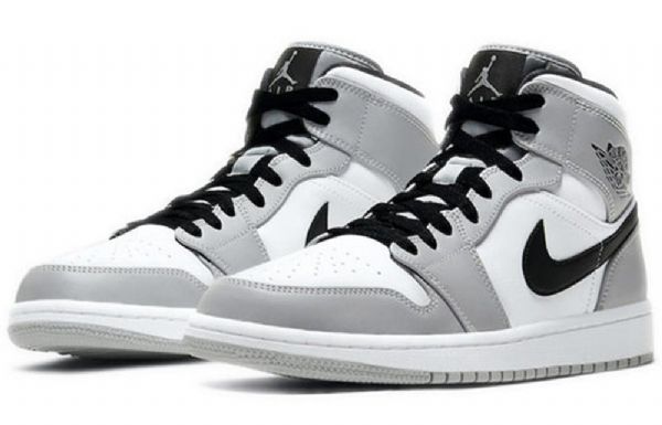 Nike Air Jordan 1 Mid Tops Retro Koripallokengät Miehille Harmaa