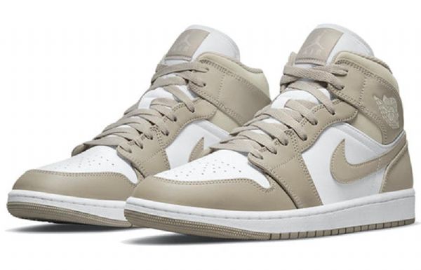 Nike Air Jordan 1 Mid Tops Retro Koripallokengät Miehille Harmaa