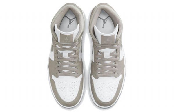 Nike Air Jordan 1 Mid Tops Retro Koripallokengät Miehille Harmaa