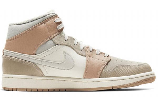 Nike Air Jordan 1 Mid Tops Retro Koripallokengät Miehille Khaki