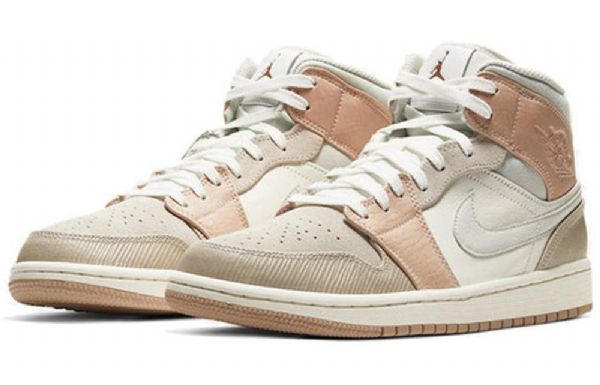 Nike Air Jordan 1 Mid Tops Retro Koripallokengät Miehille Khaki