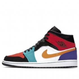 Nike Air Jordan 1 Mid Tops Retro Koripallokengät Miehille Monivärinen