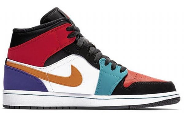Nike Air Jordan 1 Mid Tops Retro Koripallokengät Miehille Monivärinen