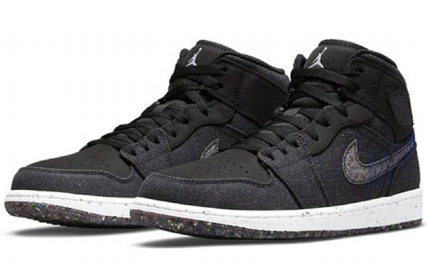 Nike Air Jordan 1 Mid Tops Retro Koripallokengät Miehille Musta