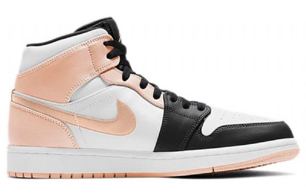 Nike Air Jordan 1 Mid Tops Retro Koripallokengät Miehille Musta Coral