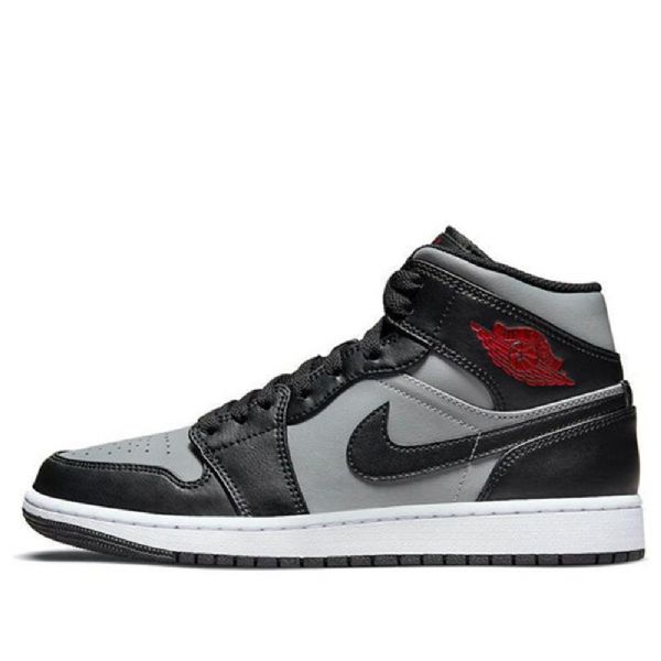 Nike Air Jordan 1 Mid Tops Retro Koripallokengät Miehille Musta Harmaa