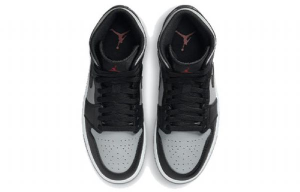 Nike Air Jordan 1 Mid Tops Retro Koripallokengät Miehille Musta Harmaa