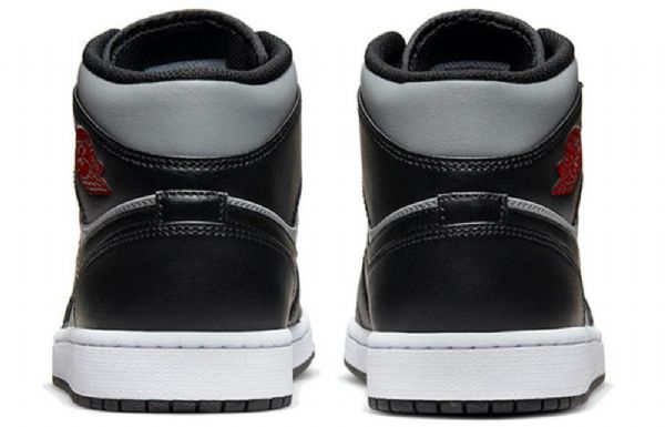 Nike Air Jordan 1 Mid Tops Retro Koripallokengät Miehille Musta Harmaa