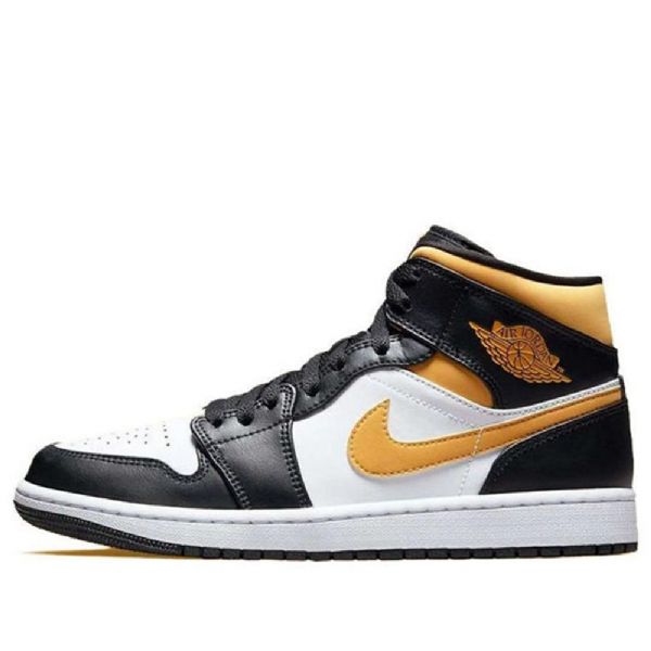 Nike Air Jordan 1 Mid Tops Retro Koripallokengät Miehille Musta Kulta