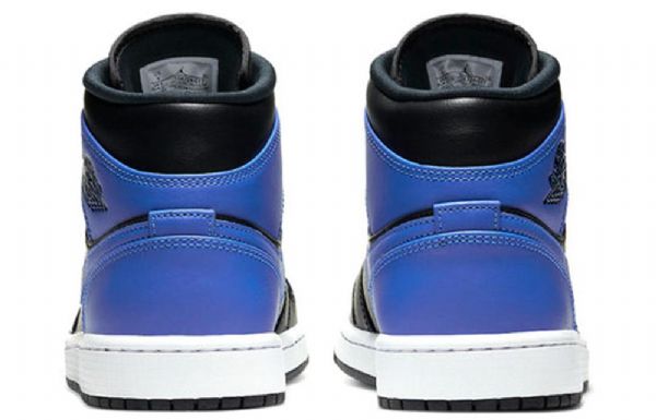 Nike Air Jordan 1 Mid Tops Retro Koripallokengät Miehille Musta Sininen