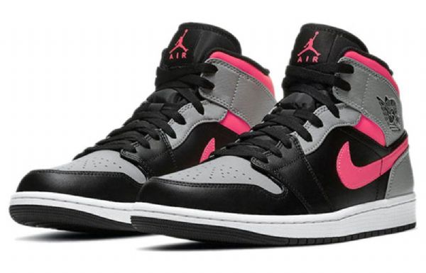 Nike Air Jordan 1 Mid Tops Retro Koripallokengät Miehille Pinkki