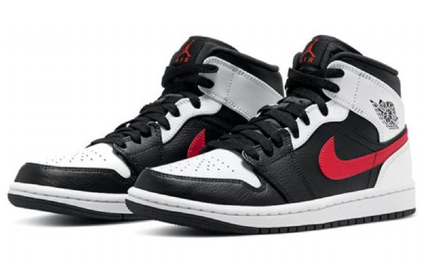 Nike Air Jordan 1 Mid Tops Retro Koripallokengät Miehille Punainen