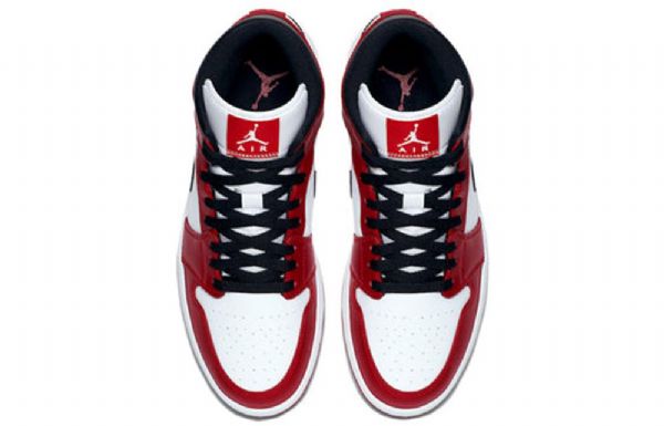 Nike Air Jordan 1 Mid Tops Retro Koripallokengät Miehille Punainen Valkoinen