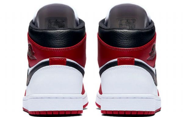 Nike Air Jordan 1 Mid Tops Retro Koripallokengät Miehille Punainen Valkoinen