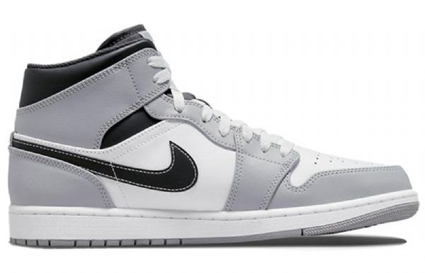 Nike Air Jordan 1 Mid Tops Retro Koripallokengät Miehille Vaaleanharmaa
