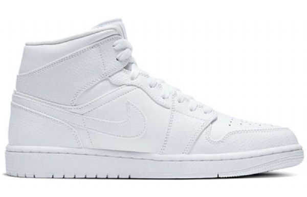 Nike Air Jordan 1 Mid Tops Retro Koripallokengät Miehille Valkoinen