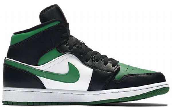 Nike Air Jordan 1 Mid Tops Retro Koripallokengät Miehille Vihreä