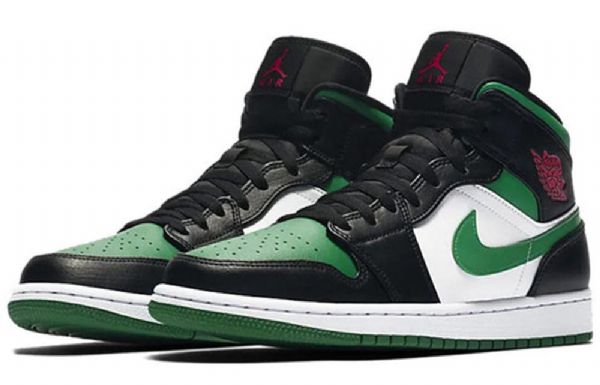 Nike Air Jordan 1 Mid Tops Retro Koripallokengät Miehille Vihreä