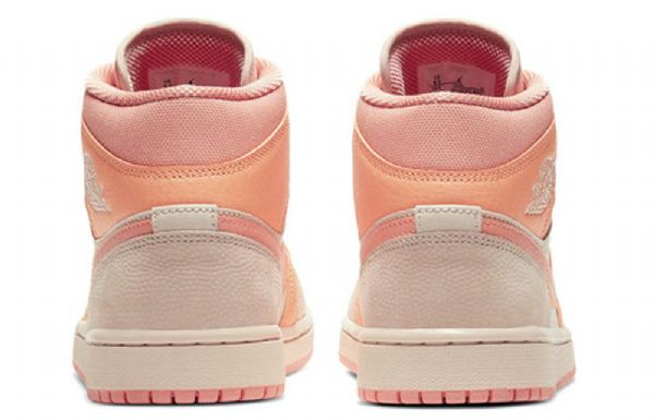 Nike Air Jordan 1 Mid Tops Retro-koripallokengät Naisille Coral