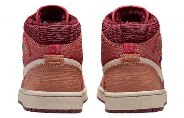 Nike Air Jordan 1 Mid Tops Retro-koripallokengät Naisille Coral
