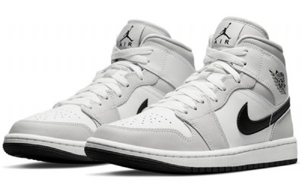 Nike Air Jordan 1 Mid Tops Retro Koripallokengät Naisille Harmaa