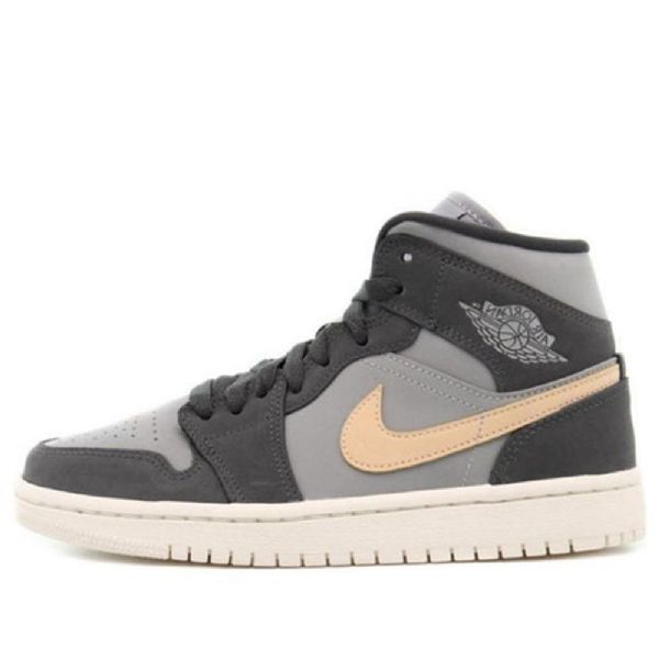 Nike Air Jordan 1 Mid Tops Retro Koripallokengät Naisille Harmaa
