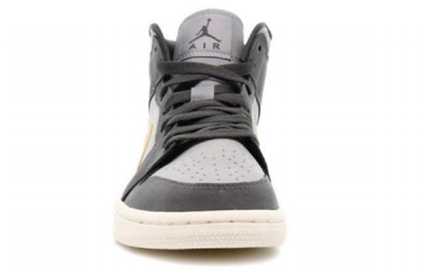Nike Air Jordan 1 Mid Tops Retro Koripallokengät Naisille Harmaa
